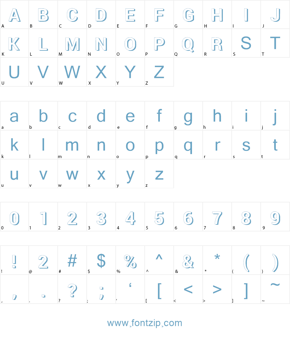 New Retro Style 3d Font Character